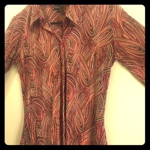 Karen Kane button up - Size S w/ accordion texture